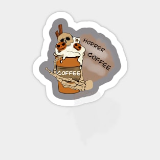 Horror coffee Sticker